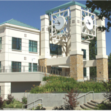 library and clock tower at Sonoma State University